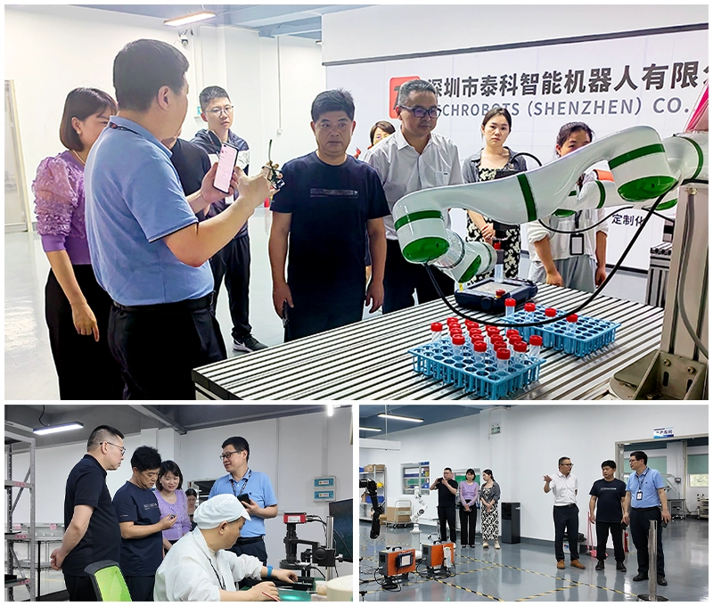 参观研发及生产现场