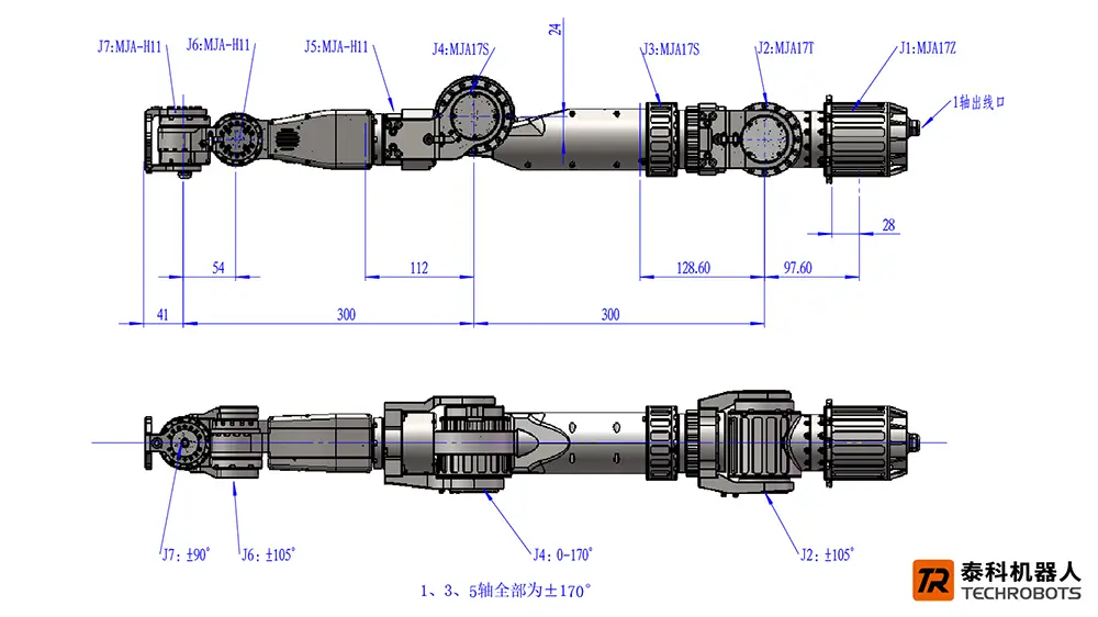 人形机器人手臂